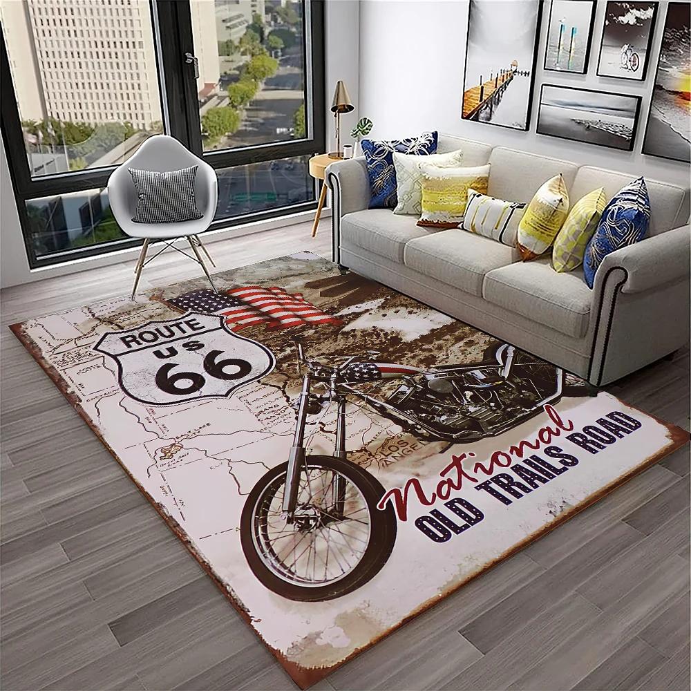 Mother Road,Historic Route 66,mãe estrada Carpet Rug for Home Living Room Bedroom Sofa Doormat Decor,Area Rug Non-slip Floor Mat