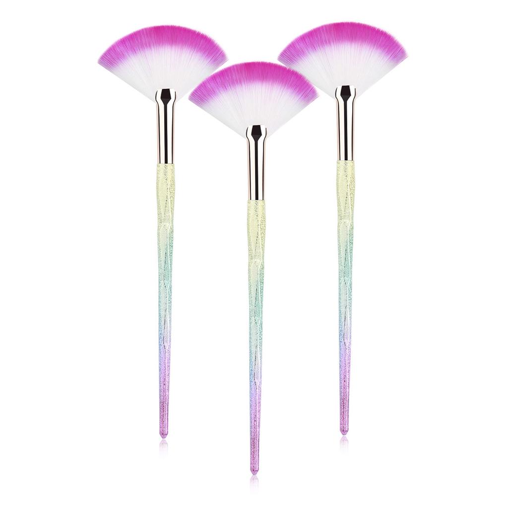 1pcs-9pcs Powder Brushes Fan-shaped Makeup Brushes Highlighting Ultra-soft Skin-friendly Portable Beauty Tools