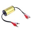 2Pcs RCA Audio Noise Filter Suppressor Ground Loop Isolator For Car AMP Stereo