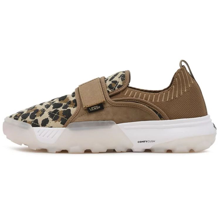 Vans Coast Cc Fabric Fashion Leopard Print Low Top Lifestyle Shoes Unisex Sneaker Brown Black VN0A5JMCB13