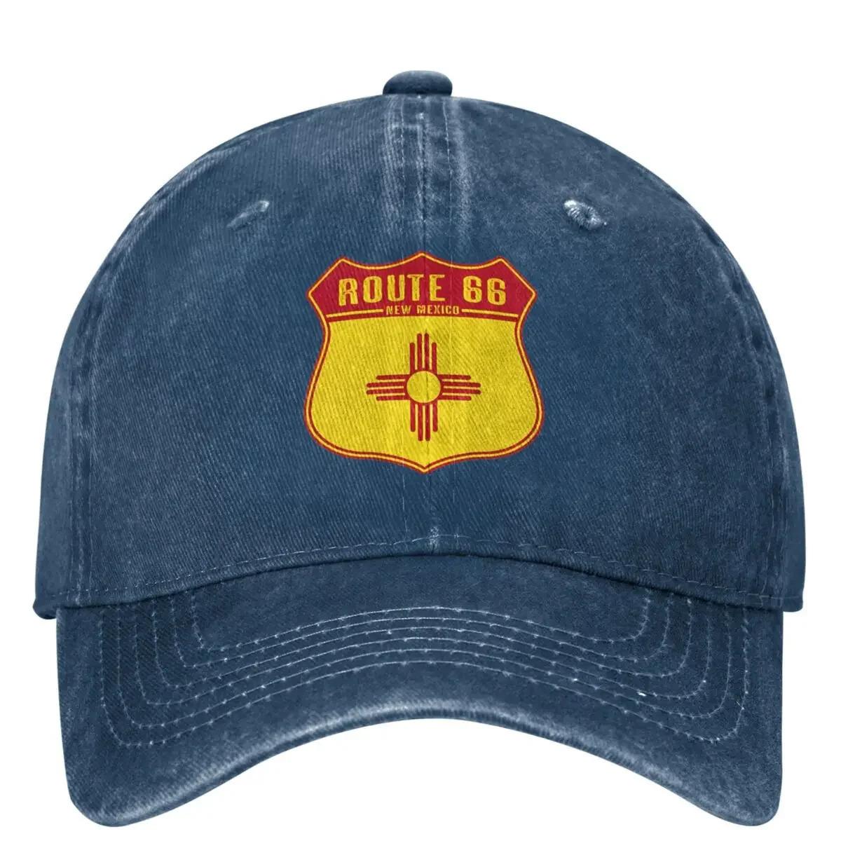 pc Route Baseball New Mexico Streetwear Mens Dad Sun Hat Outdoor Sports Baseball Cap Gift for Birthday 1pc