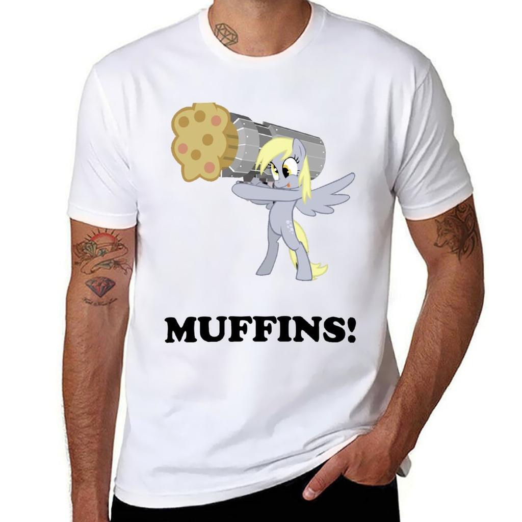 Muffin Cannon Tshirt Funny T Shirts Cotton T Shirts For Unisex Slim Fit Tshirt