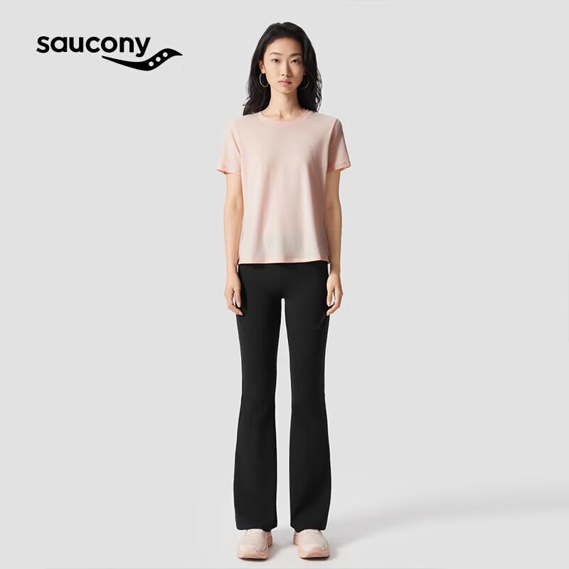 Saucony Women's Slim Fit Breathable Knit Short T-Shirt