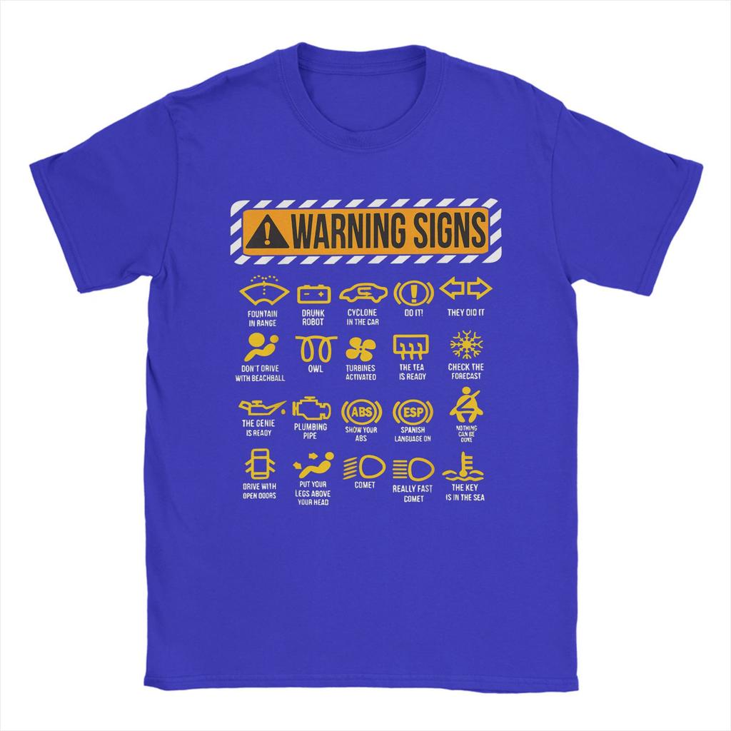 Men Funny Driving Warning Signs 101 T Shirt Auto Mechanic Driver Cotton Clothes Vintage Short Sleeve Tee Shirt 4XL 5XL T-Shirts