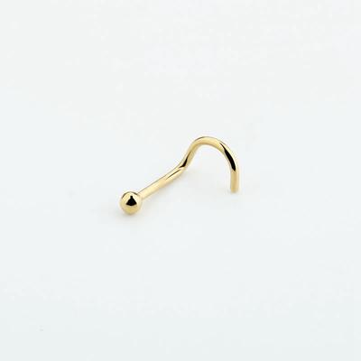 Anti-Allergie-Körper-Piercing-Nasenring, einfaches menschliches Piercing, Vakuum-Galvanisierung, Edelstahl-Haken, Kugel, Zubehör, Nasenstecker