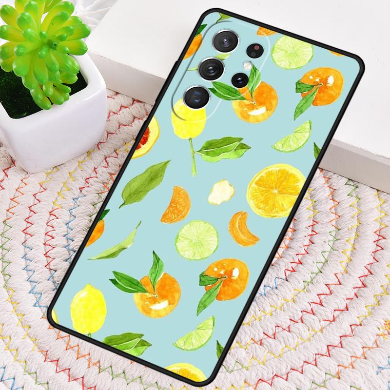 Fruit lemon orange durian Phone Case for Samsung Galaxy note 10 pro S26 Ultra S23 S24 FE S25 S21 S22 PLUS shockproof Cove