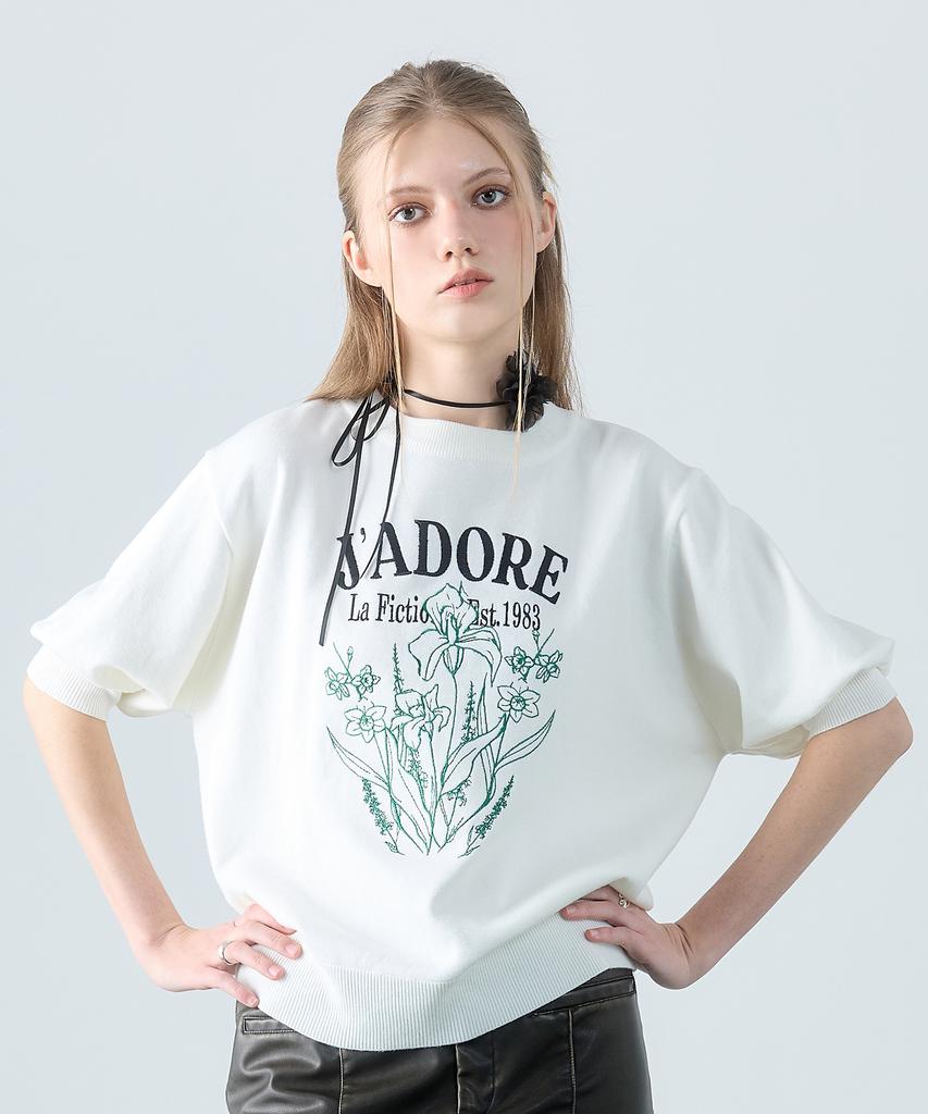LARTIGENT L8 Flower Half Knit(Ivory)