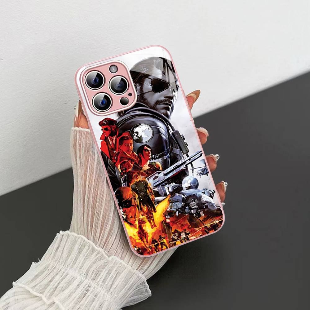 Popular Game M-Metal Classic G-Gear Tempered Glass For Iphone 14 13 12 11 Pro Mini XS MAX 14Plus X XS XR Fundas