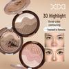 XIXI 3-Color Contour & Highlight Palette for 3D Face Sculpting & Shadowing