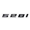 AAAOK1 Old Style Glossy Black Letter Emblem for BMW 5 Series E60 E61 F10 F11 G30 - 520i 523i 525i 528i 530i 535i 540i Trunk Logo Sticke