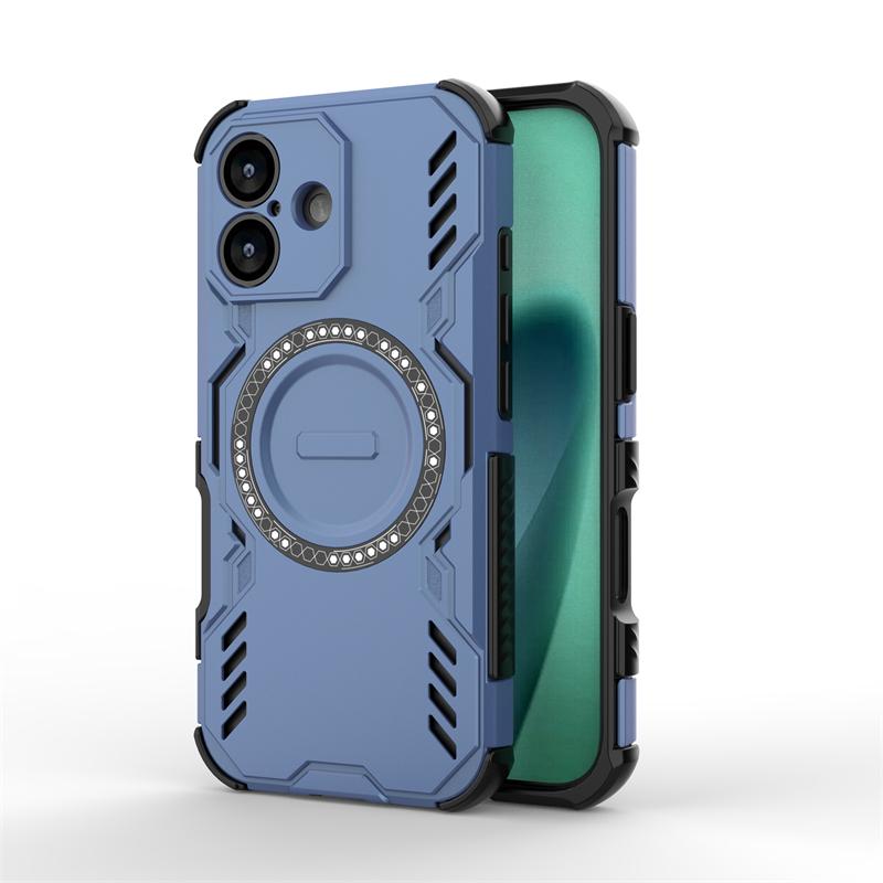 Shockproof Armor Case For iPhone 17 Magnetic Adsorption Wireless Charge Cover iPhone 17 Air 17 Pro Max Case For iPhone 17 Case