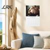 Thick Paper Monthly Organizer 2027 Beer Bellies Wall Calendar, Funny Men Photo Planner with Coil Decorative Binding for Home Office Bar Decor,