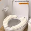 Cuscino per Sedile del WC a Strisce Autoadesivo per Autunno/Inverno - Spesso, Design di Lusso Leggero