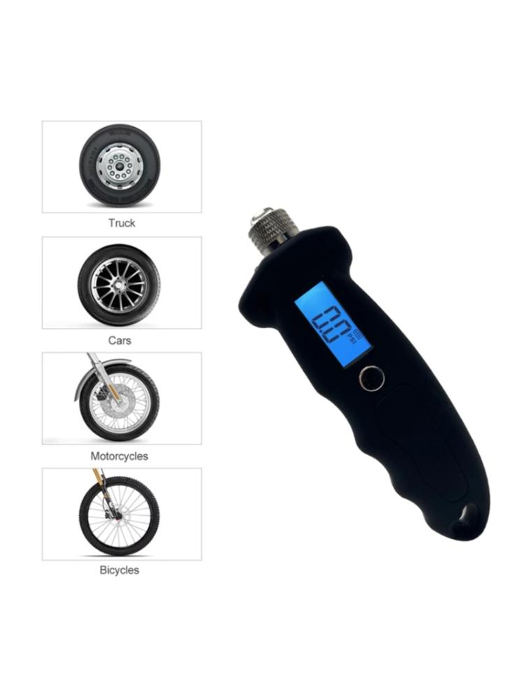 Digital Tire Pressure Gauge 250PSI Tire Pressure CheckerMonitor Universal for Car Truck Bike Tire with Backlit Portable
