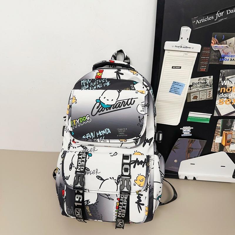

New student backpack, junior high school student schoolbag, large-capacity spine protection, wear-resistant multi-compartment versatile schoolbag