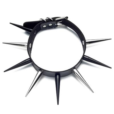 Velký špičatý choker Punkový obojek z umělé kůže Pro ženy Muže Cool Cvočkovaný choker Gotický náhrdelník Gotické doplňky