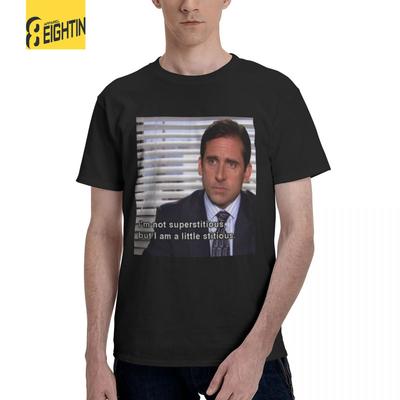 The Office Michael Scott TV T-shirt Homme T-shirt Drôle Manches Courtes Col Rond T-shirts 100% Coton Vêtements Graphiques