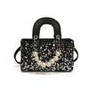 Korean Style Fashion Glitter Girls Shoulder  Sweet Pearl Crossbody  Mini