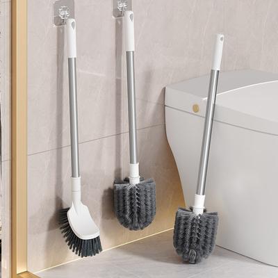 Wall-mounted Non-punching Toilet Brush Long Handle Toilet Cleaning Artifact Toilet Brush Household No Dead Ends Toilet Cleaning