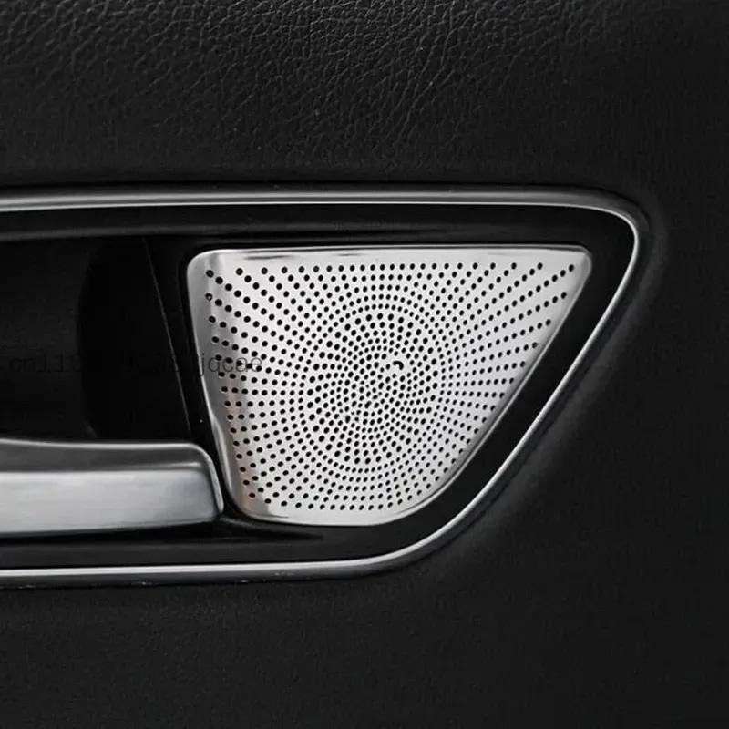 Copertura Decorativa Stereo per Altoparlanti Portiera Auto in Acciaio, Rivestimento Trim Altoparlante per Mercedes-Benz Classe A CLA GLA W176 X156 C117