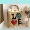 Large Capacity Khaki Tote Bag For Women Stylish Retro Handheld Summer Fashion