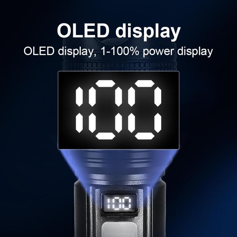 Rechargeable Flashlight Portable Charging Super Bright Outdoor Zoom Home Long-range Focus Waterproof Flashlight