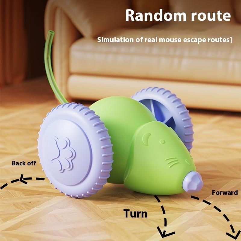 New Interactive Cat Toy Electric Mouse Car Automatic Teaser Pet Toys with Intelligent Obstacle Avoidance Pet Toys for Kittens