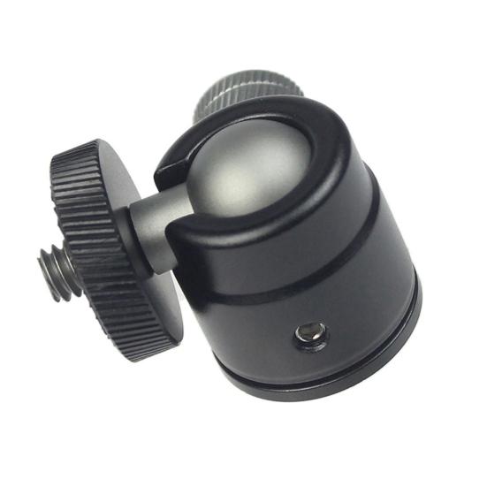Mini Ball Head for GoPro for Osmo 360 Degree Rotatable Aluminum Alloy 46026 Screw LED Video Light Cell Phone DSLR