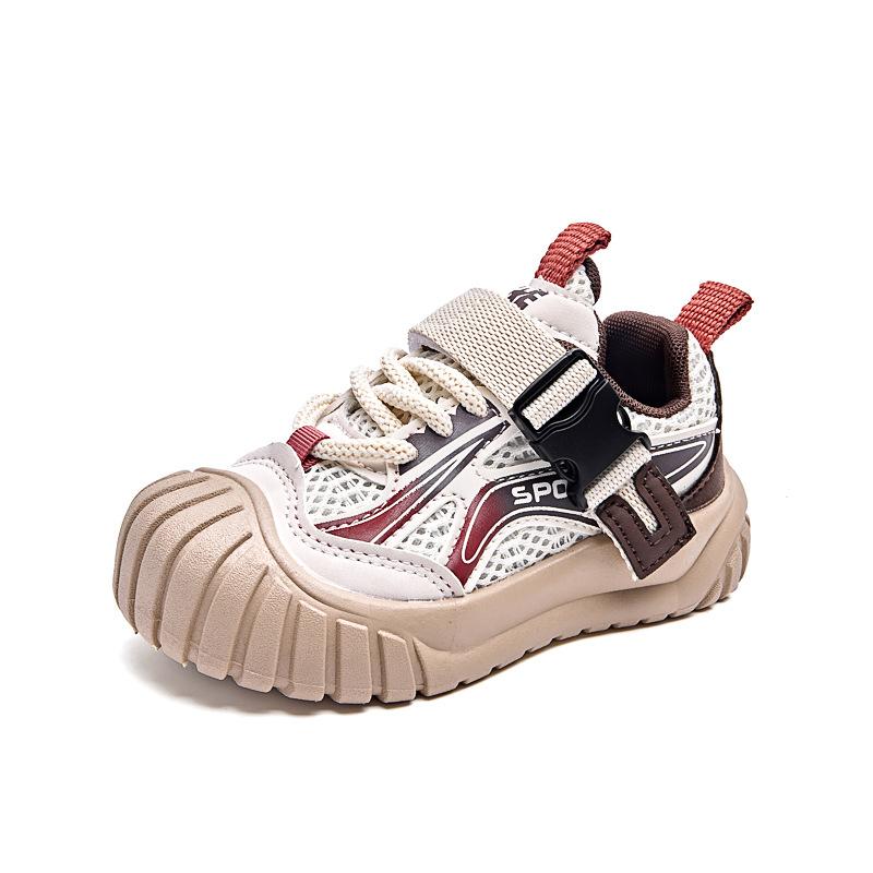 Children's sports shoes boys and girls 2025 spring and autumn new breathable shoes non-slip mesh shoes soft-soled casual hiking shoes