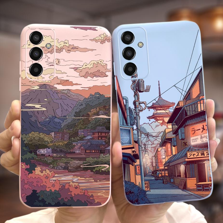 For Samsung Galaxy M13 4G Case SM-M135F New Fashion Cartoon Cover  Soft Silicone Phone Case For Samsung M13 M 23 Galaxy M23 Bags
