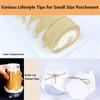 200Pcs Square/Round Sheets Parchment Papers Disposable Wax Paper Sheets  Cookies