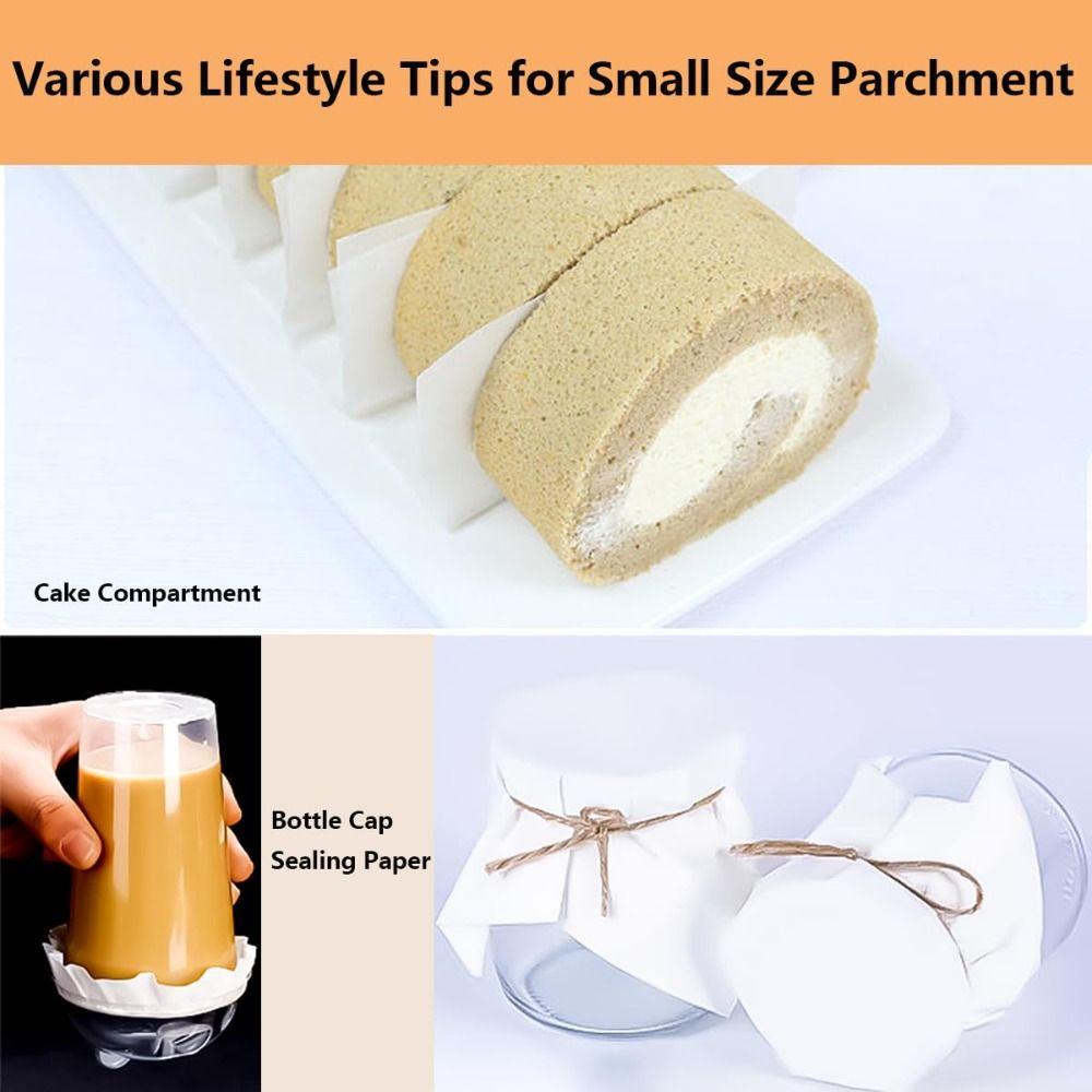 200Pcs Square/Round Sheets Parchment Papers Disposable Wax Paper Sheets Cookies