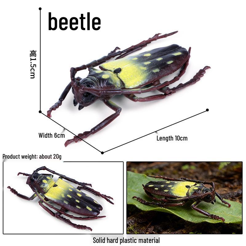 Children's Insect Model Set: Ladybug, Spider, Ant, Beetle, Wasp, Butterfly, Bee - Educational Science Toy