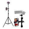 Lapset [Can Be Attached To 2 Smartphones and Cameras] Tripod Smartphone Long Smartphone Stand Video Camera Lightweight Compact 160cm