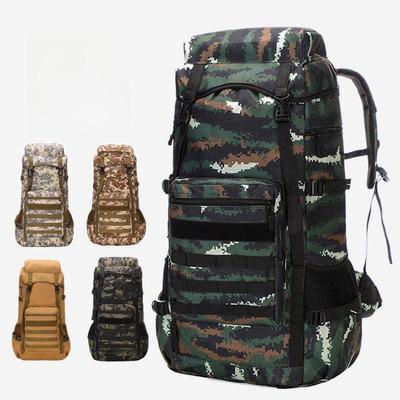 70L Camouflage Men's Mountaineering Backpack - Large Capacity Oxford Cloth Outdoor Rucksack