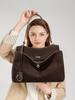 Rodeo Women's Suede Leather Underarm Tote: Premium Commuter Bag with High-End Design and Large Capacity.