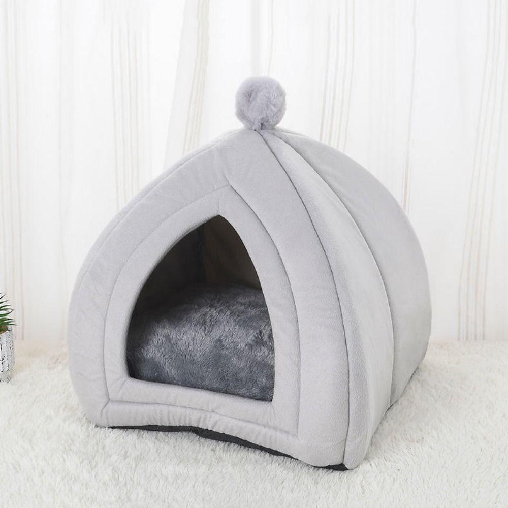 Soft Semi-enclosed Cat Villa Warm Cat Sleeping House Creative Cats Cave Bed  Indoor