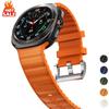 Official Silicone+Nylon Band For Samsung Galaxy Watch Ultra Strap 47mm Functional Sport Belt Bracelet Galaxy Watch 7 Ultra 47 Mm