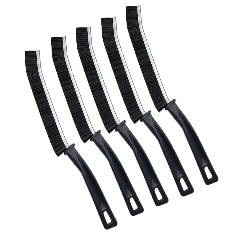 Escova de limpeza para cantos de costura fina, ranhuras, ferramentas de limpeza de janelas, cozinha, banheiro, azulejos, juntas, escova de microfibra, escova de vaso sanitário