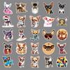 50 Chihuahua Graffiti Stickers Personalized Cartoon Cute Dog Creative Decorative Mobile Phone Case Refrigerator Stickers