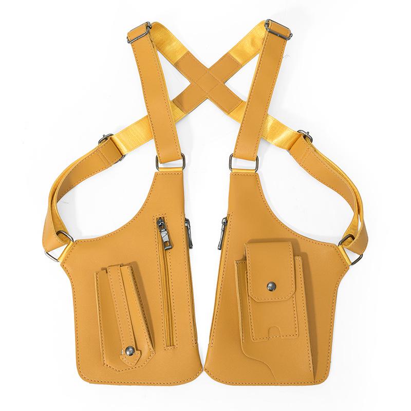 Męska i Damska Retro Torba Kamizelka Crossbody – Wielofunkcyjna Torba Sling Pod Pachę na Telefon i do Użytku Outdoorowego