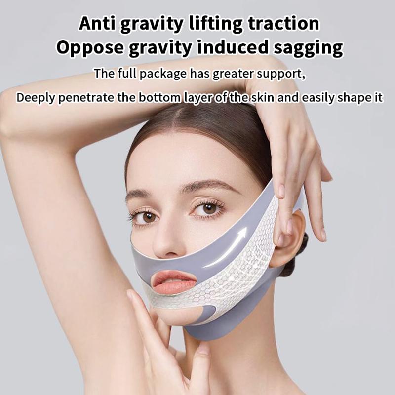 Bandage amincissant pour le visage, sculptant le visage en V et réduisant le double menton, bande liftante anti-rides pour raffermir et prendre soin de la peau