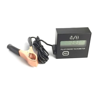 Benzinli Motor dijital ekran Tach Saat Ölçer Ölçer Endüktif Kilometre Araba Zamanlı Takometre Motosiklet Çim Biçme Makinesi