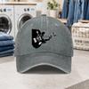 1pc 1pcs Unisex Vintage Baseball Cap Suitable For Men Women Bassist Graphic Duckbill Hat With Hook Loop Closure Lightweigh