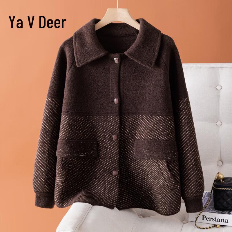 

Yalu Women s Fleece-Lined Knitted Cardigan 2XL