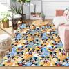 1pc mickey and minnie Area Rug, Non-Slip Floor Mat, Cartoon Character Design, Soft Velvet, Room Decor, Washable Indoor Carpet