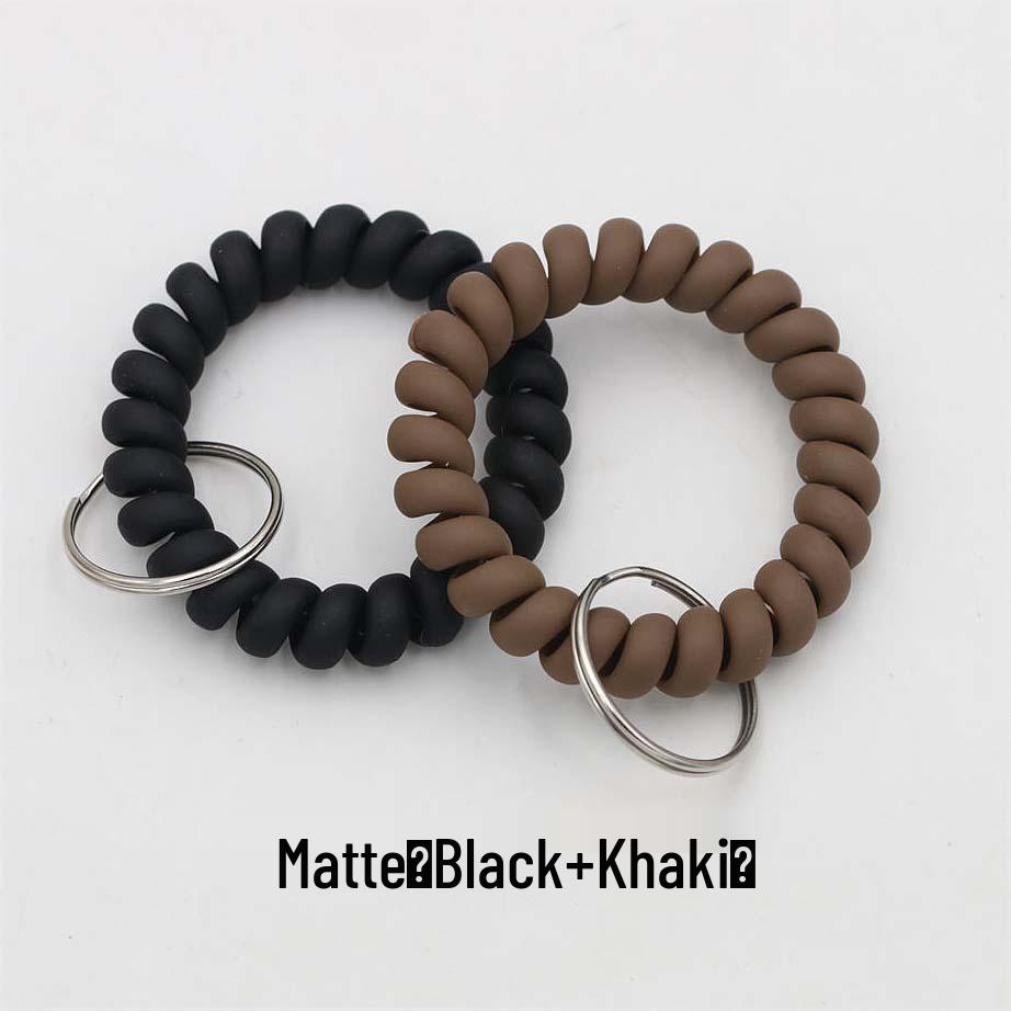 Minimalist Spring Coil Bracelet Keyring & Hair Tie