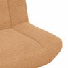 Swivel Chair Beige 63 x 75 x 76 cm Sheepskin Leather