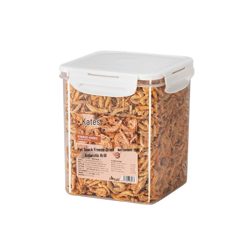 Freeze-Dried Antarctic Krill Cat & Dog Training Snacks with Calcium for Facial Development
