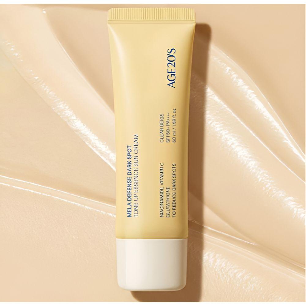 AGE20s Meladefense Dark Spot Tone-Up Essence Sunscreen SPF50+ PA++++ Brightening Sun Cream 50ml